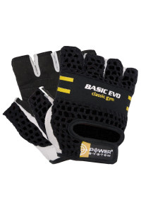 Рукавички для фітнесу Power System PS-2100 Basic EVO Black/Yellow Line XL