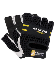 Рукавички для фітнесу Power System PS-2100 Basic EVO Black/Yellow Line XL