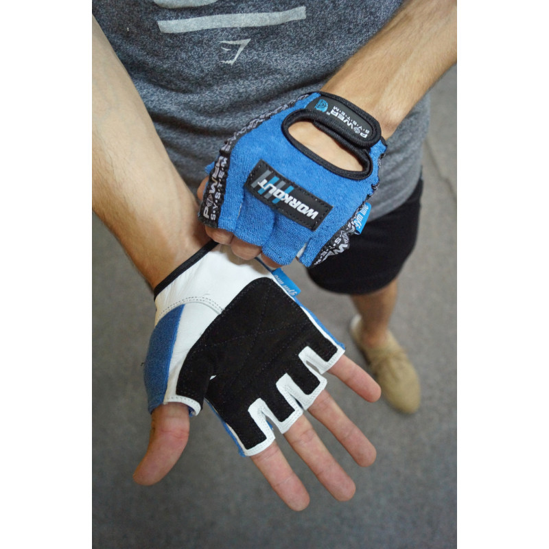 Рукавички для фітнесу Power System PS-2200 Workout Blue M