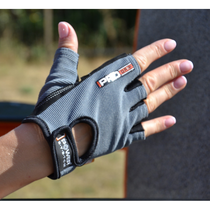 Рукавички для фітнесу Power System PS-2250 Pro Grip Grey XS
