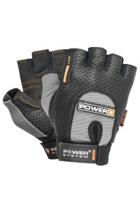 Рукавички для фітнесу Power System PS-2500 Power Plus Black/Grey M