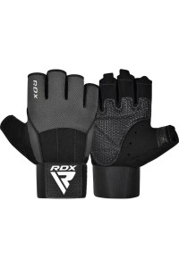 Рукавички для фітнесу RDX W3 GREY WITH EVA PADDING-S