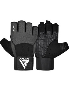 Рукавички для фітнесу RDX W3 GREY WITH EVA PADDING-S