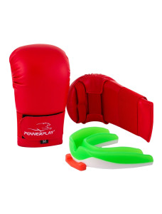 Рукавиці для карате PowerPlay 3027 Червоні L