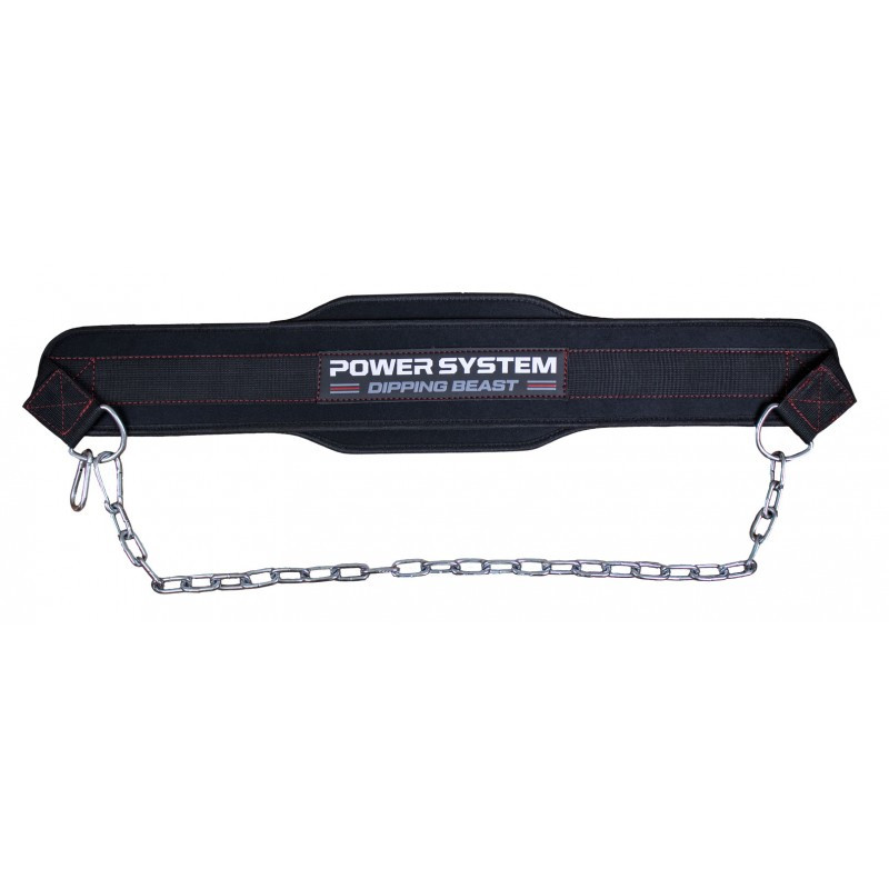 Пояс для обтяжень з ланцюгом Power System PS-3860 Dipping Beast неопреновий Black/Yellow