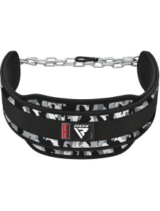 Пояс для обременений с цепью RDX T7 Dipping Belt 2 Layer неопреновый Camo Grey