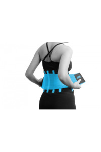 Пояс компресійний MadMax MFA-277 Slimming belt Black/turquoise S