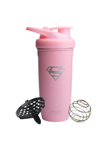 Шейкер спортивний SmartShake Reforce 900ml Supergirl Pink
