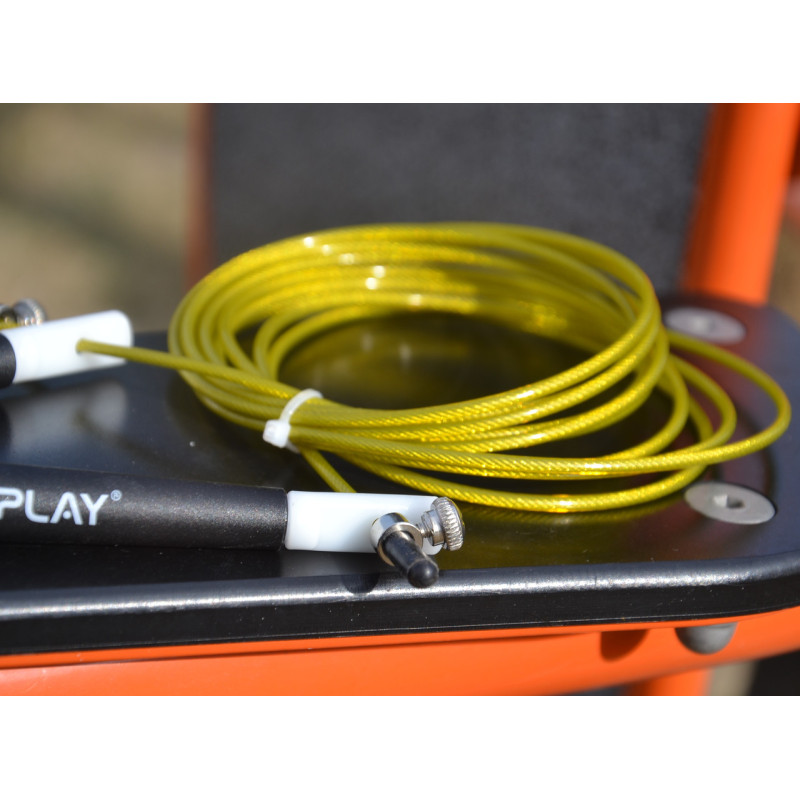 Скакалка скоростная PowerPlay 4202 Ultra Speed ​​Rope Желтая (2,9m.)