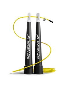 Скакалка швидкісна PowerPlay 4202 Ultra Speed Rope Жовта (2,9m.)