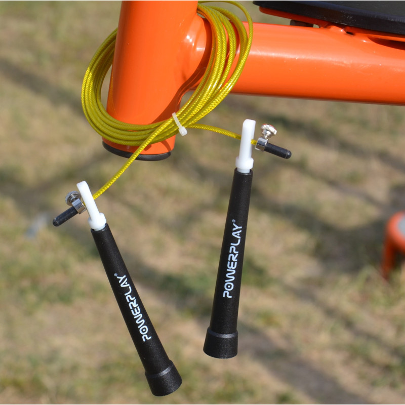 Скакалка скоростная PowerPlay 4202 Ultra Speed ​​Rope Желтая (2,9m.)