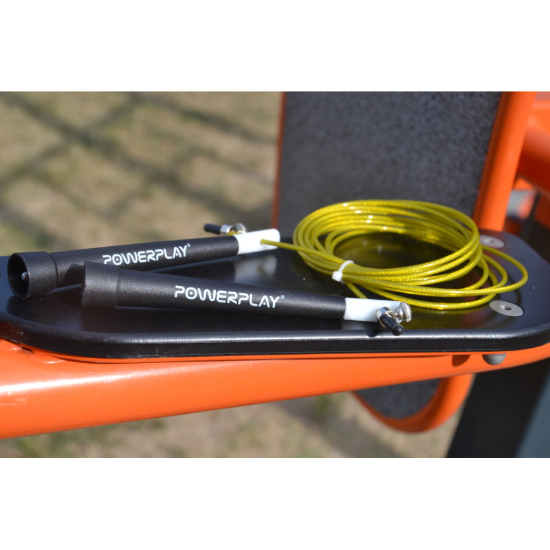 Скакалка скоростная PowerPlay 4202 Ultra Speed ​​Rope Желтая (2,9m.)
