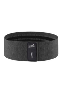 Тканева гумка для фітнесу та спорту PowerPlay 4111 Hip Band L Light Чорна (d_84cm)