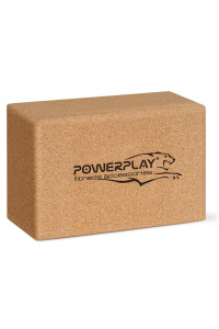 Блок для йоги PowerPlay PP_4006 з пробкового дерева Cork Yoga Block (1шт.)