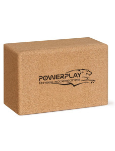 Блок для йоги PowerPlay PP_4006 з пробкового дерева Cork Yoga Block (1шт.)