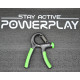 Эспандер кистевой PowerPlay PP-4323 с регулируемой нагрузкой 10-40 кг. Strength Grip Черно-зеленый