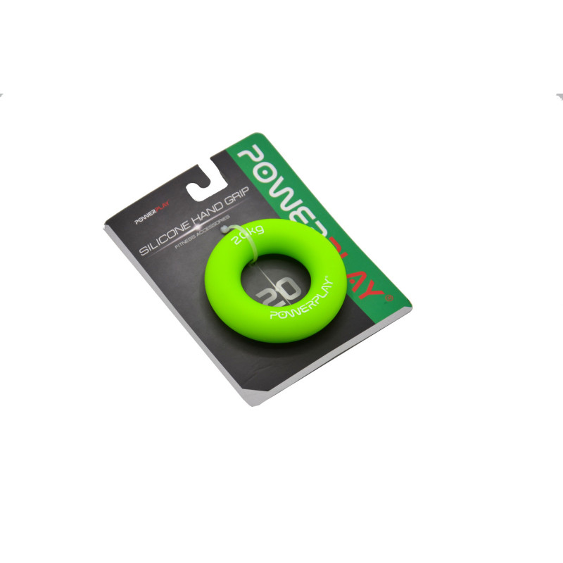 Еспандер кистьовий силіконовий PowerPlay PP-4324 Hand Grip Ring Medium 20 кг. Зелений