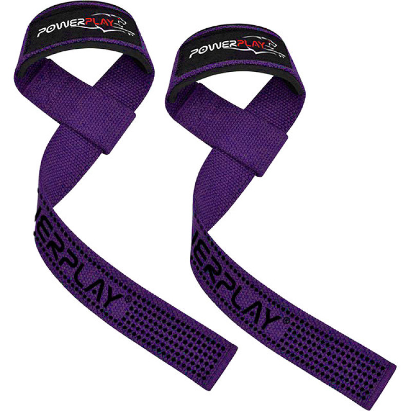 Лямки для тяги PowerPlay 7064 Lifting Gym Straps Фіолетові