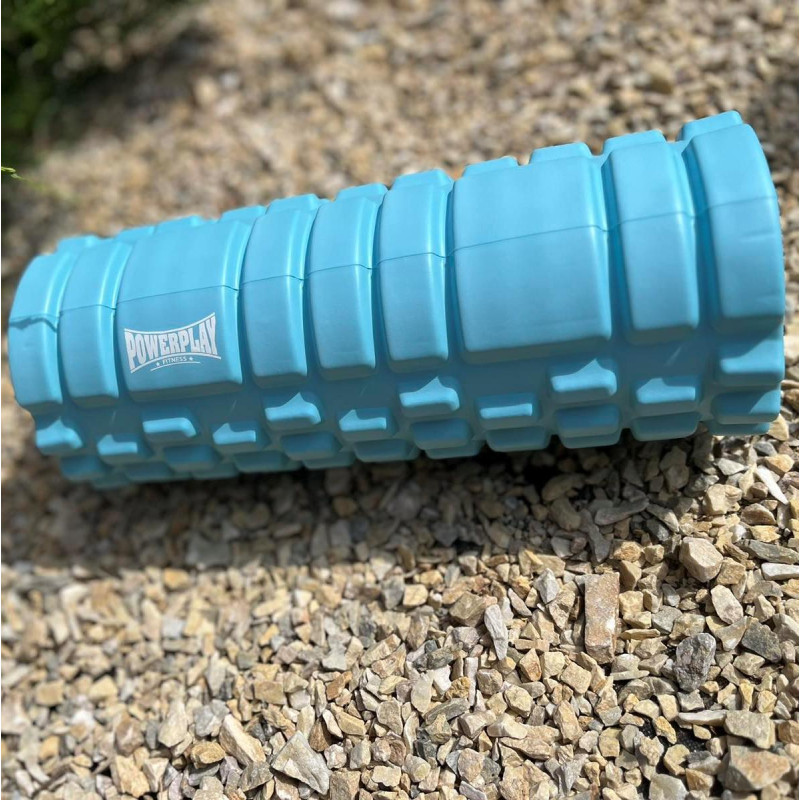 Масажний ролик (роллер) PowerPlay 4025 Massage Roller Синій (33x14см.)