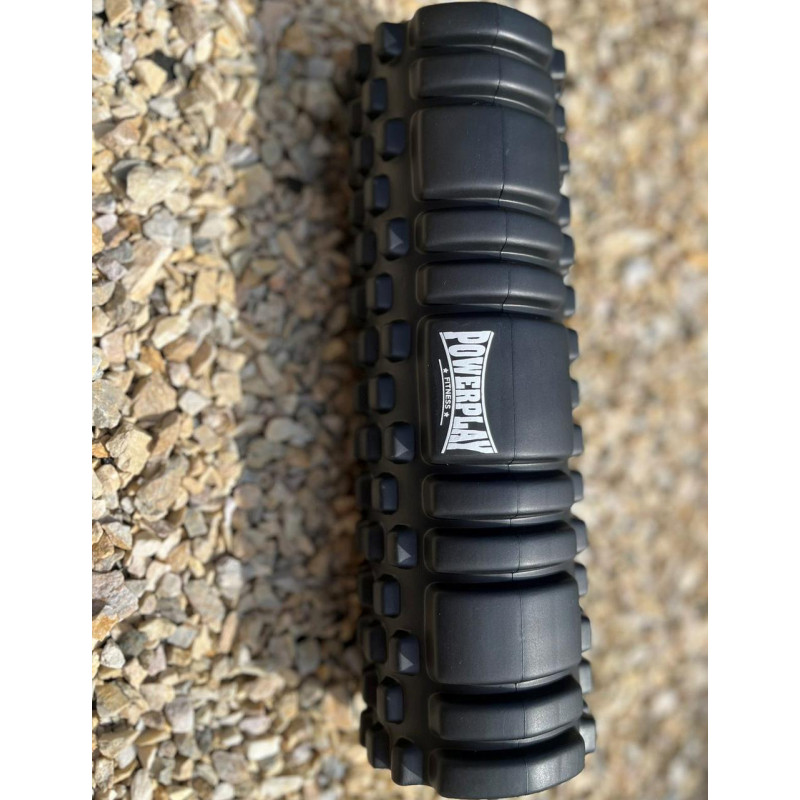 Масажний ролик (роллер) PowerPlay 4342 Massage Roller Чорний (30x10см.)