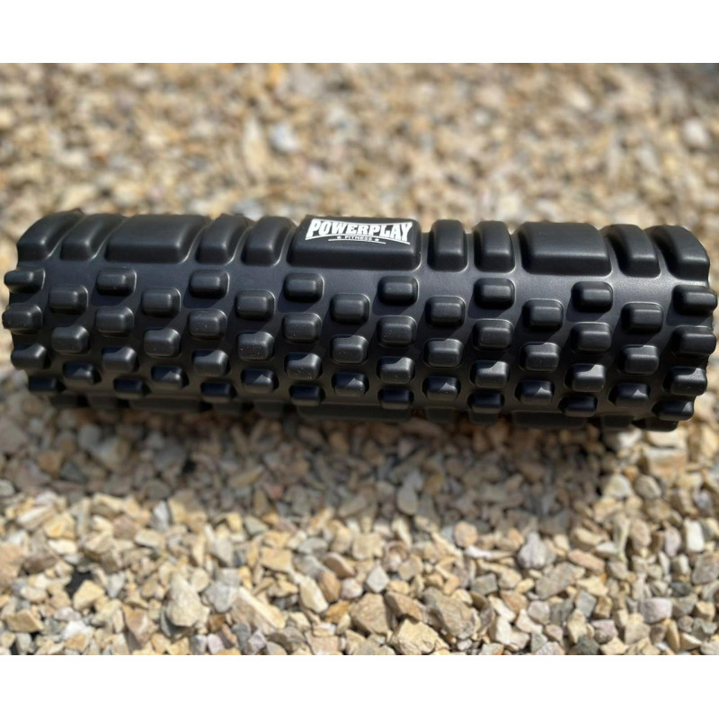 Масажний ролик (роллер) PowerPlay 4342 Massage Roller Чорний (30x10см.)