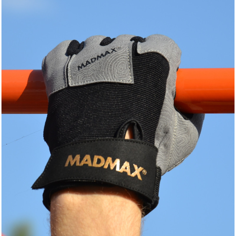 Рукавички для фітнесу MadMax MFG-871 Damasteel Grey/Black M