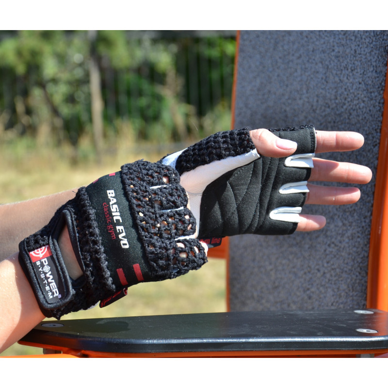Рукавички для фітнесу Power System PS-2100 Basic EVO Black/Red Line M