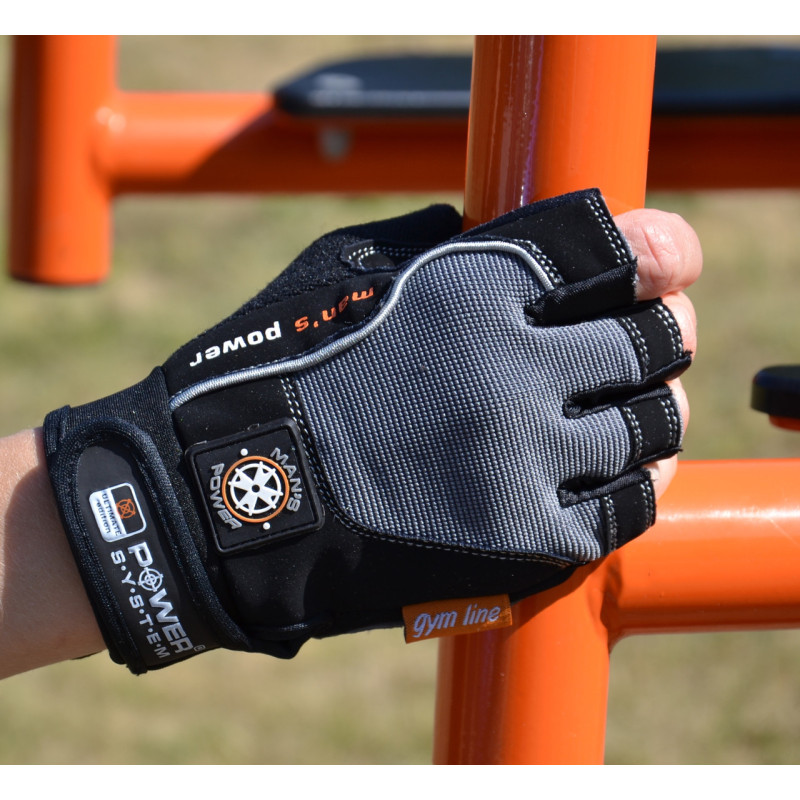 Рукавички для фітнесу Power System PS-2580 Man’s Power Black/Grey XL