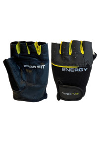 Рукавички для фітнесу PowerPlay 9058 Energy чорно-жовті M