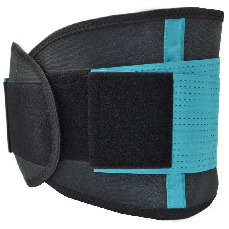 Пояс компрессионный MadMax MFA-277 Slimming belt Black/turquoise M