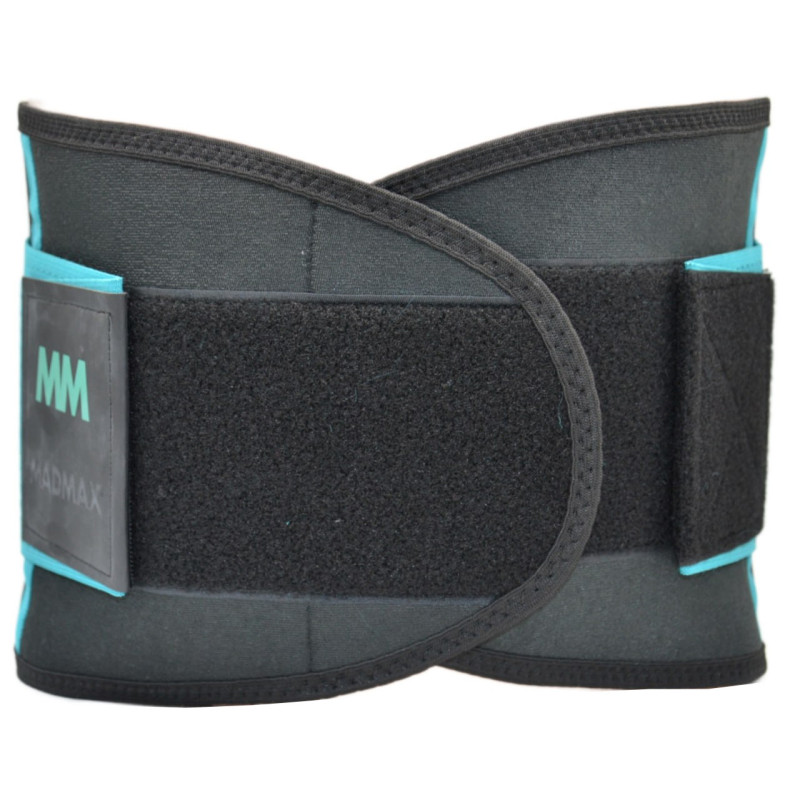Пояс компрессионный MadMax MFA-277 Slimming belt Black/turquoise M