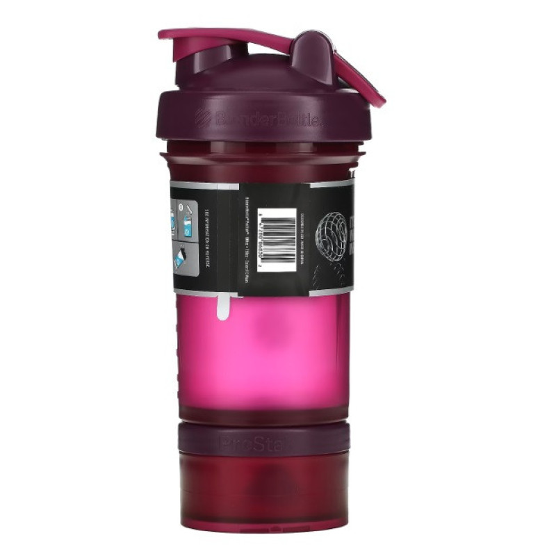 Шейкер спортивний BlenderBottle ProStak 22oz/650ml з 2-ма контейнерами Plum