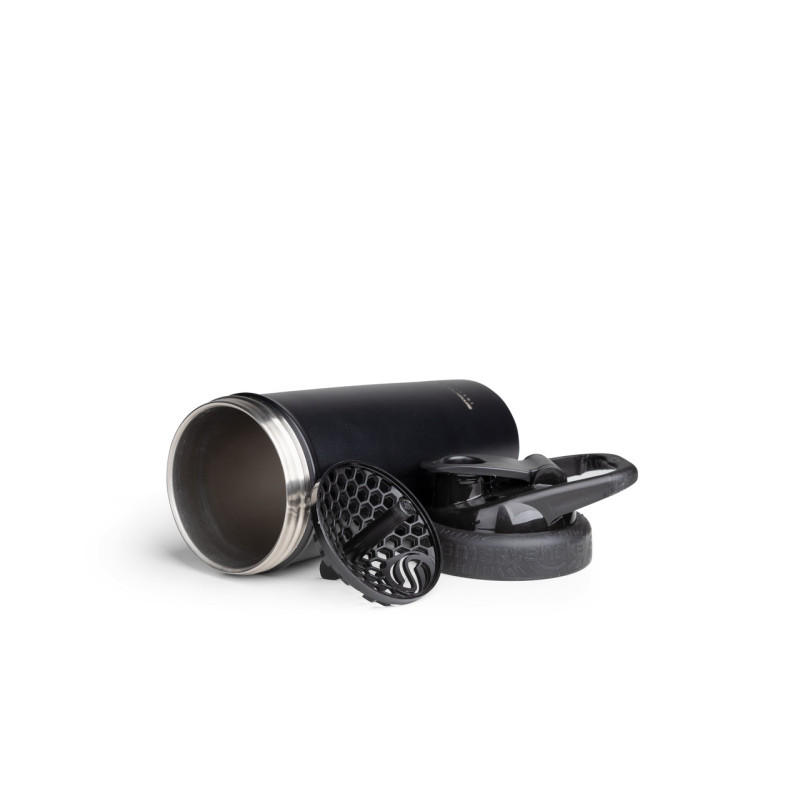 Шейкер спортивний SmartShake металевий Insulated Steel 750ml Black
