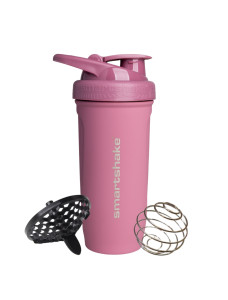 Шейкер спортивный SmartShake металлический Reforce Stainless Steel 30oz/900ml Deep Rose
