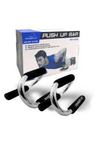 Упоры для отжиманий PowerPlay 4318 Push-Up Bars Stell металлические (S-образные)