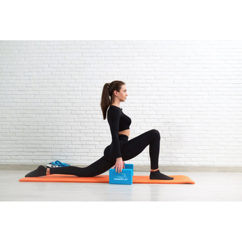 Блок для йоги PowerPlay 4006 Yoga Brick Синій