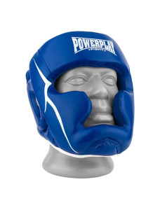 Боксерский шлем тренировочный PowerPlay 3100 PU Синий XL