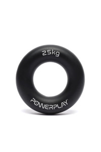 Еспандер кистьовий силіконовий PowerPlay PP-4324 Hand Grip Ring Hard 25 кг. Чорний