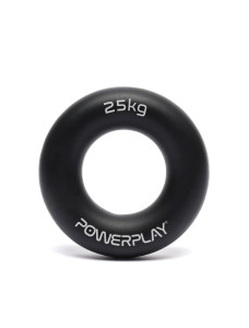 Еспандер кистьовий силіконовий PowerPlay PP-4324 Hand Grip Ring Hard 25 кг. Чорний