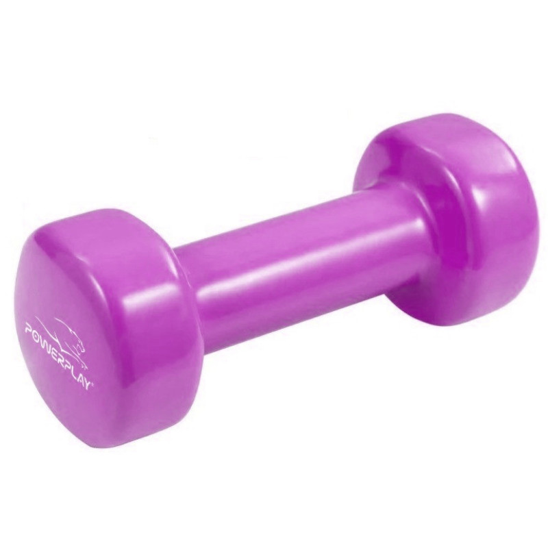 Гантель вінілова PowerPlay 4125 Achilles 0.5 кг. Рожева (1шт.)