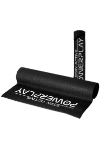 Килимок для йоги та фітнесу PowerPlay 4010 PVC Yoga Mat Чорний (173x61x0.6)