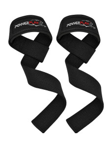 Лямки для тяги PowerPlay 7065 Classic Lifting Gym Straps Черные