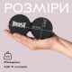 Масажний силіконовий подвійний м*яч PowerPlay PP-4355 Silicone Lacrosse Peanut Ball (6.3*12.6см.) Чорний