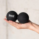Масажний силіконовий подвійний м*яч PowerPlay PP-4355 Silicone Lacrosse Peanut Ball (6.3*12.6см.) Чорний