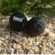 Масажний силіконовий подвійний м*яч PowerPlay PP-4355 Silicone Lacrosse Peanut Ball (6.3*12.6см.) Чорний