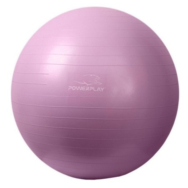 М*яч для фітнесу (фітбол) PowerPlay 4001 ?75 cm Gymball Фіолетовий + помпа