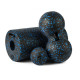 Набір для йоги PowerPlay PP_4008 EPP Foam Roller Set роллер + 2 масажні м*ячі Чорно-синій