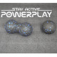 Набір для йоги PowerPlay PP_4008 EPP Foam Roller Set роллер + 2 масажні м*ячі Чорно-синій