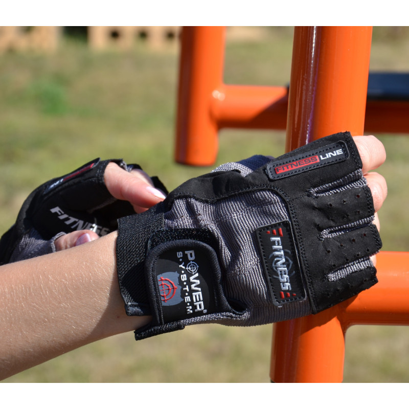 Рукавички для фітнесу Power System PS-2300 Fitness Grey/Black S