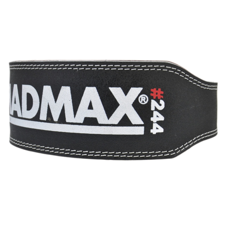 Пояс для важкої атлетики MadMax MFB-244 Sandwich шкіряний Black L